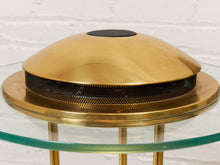 Robert Sonneman "Saturn" Halogen Table Lamp for George Kovacs, C. 1980 — Brass & Glass