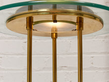 Robert Sonneman "Saturn" Halogen Table Lamp for George Kovacs, C. 1980 — Brass & Glass