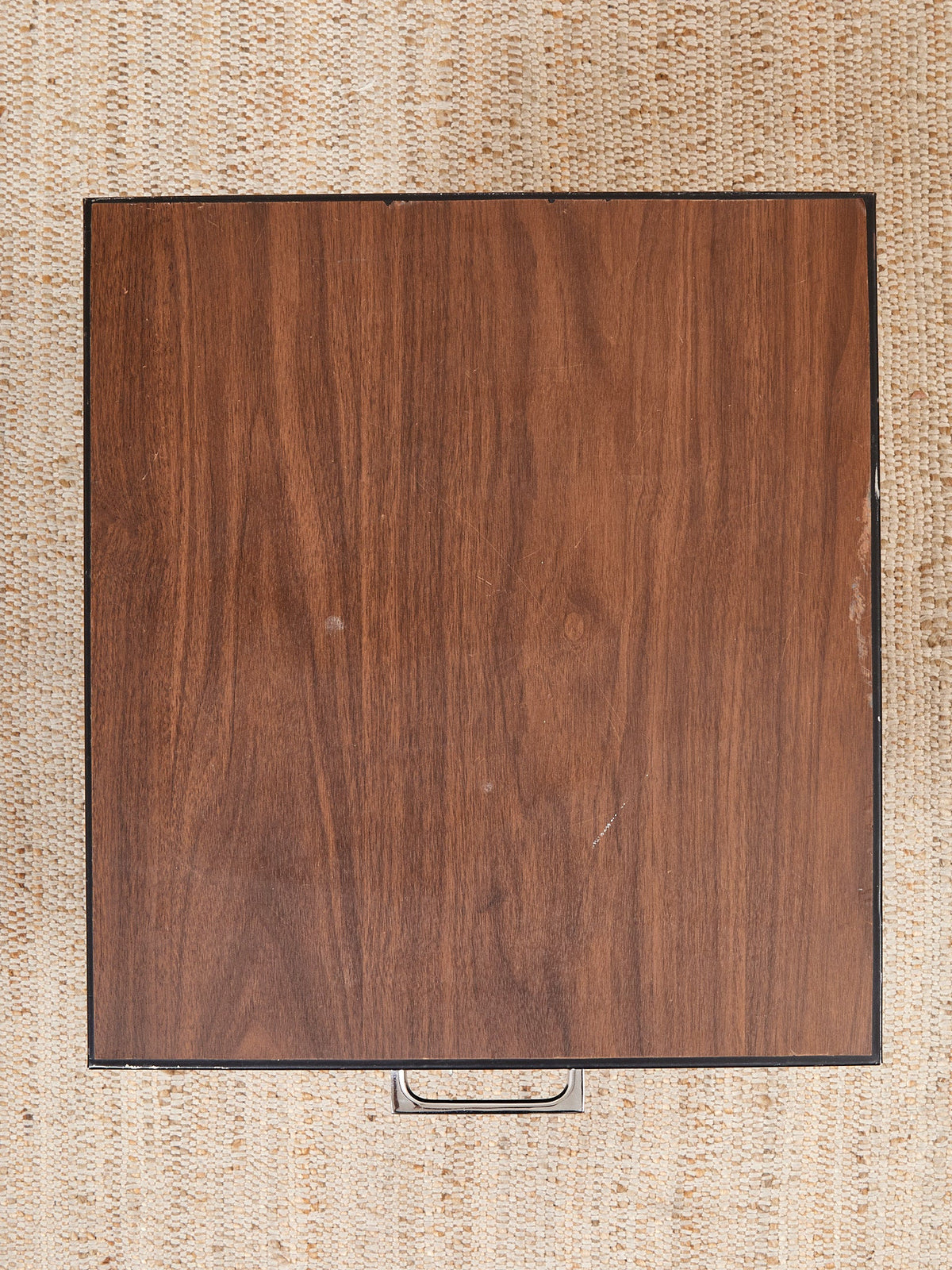 Black Atomic Filing Cabinet 1970s