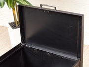 Black Atomic Filing Cabinet 1970s