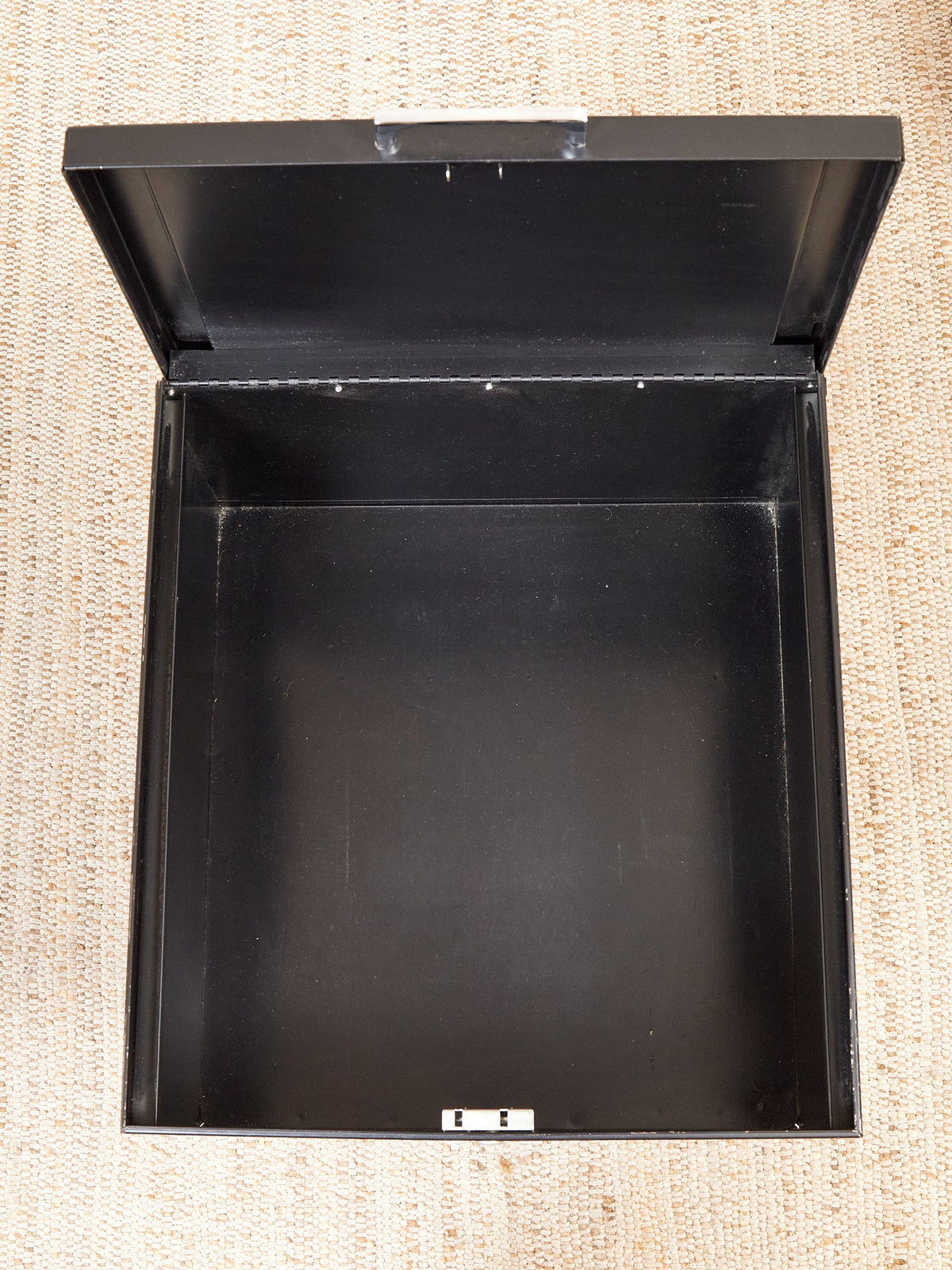 Black Atomic Filing Cabinet 1970s