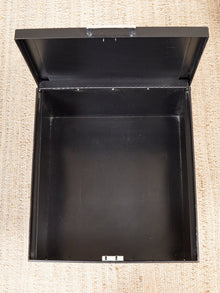 Black Atomic Filing Cabinet 1970s