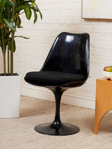 Set of 4 Black Swivel Chairs as Found