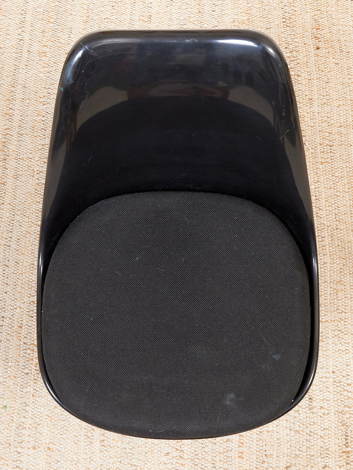 Set of 4 Black Swivel Chairs as Found