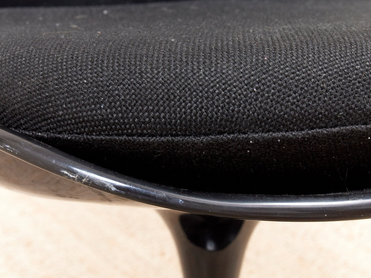 Set of 4 Black Swivel Chairs as Found