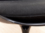 Set of 4 Black Swivel Chairs as Found