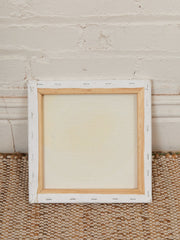 Eclipse Study Minimalist Abstract Painting in Black Gray White and Yellow