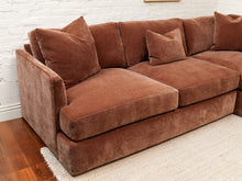 Michonne Sectional Sofa (RAF armless chaise, LAF sofa) in Amici Tobacco