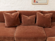 Michonne Sectional Sofa (RAF armless chaise, LAF sofa) in Amici Tobacco