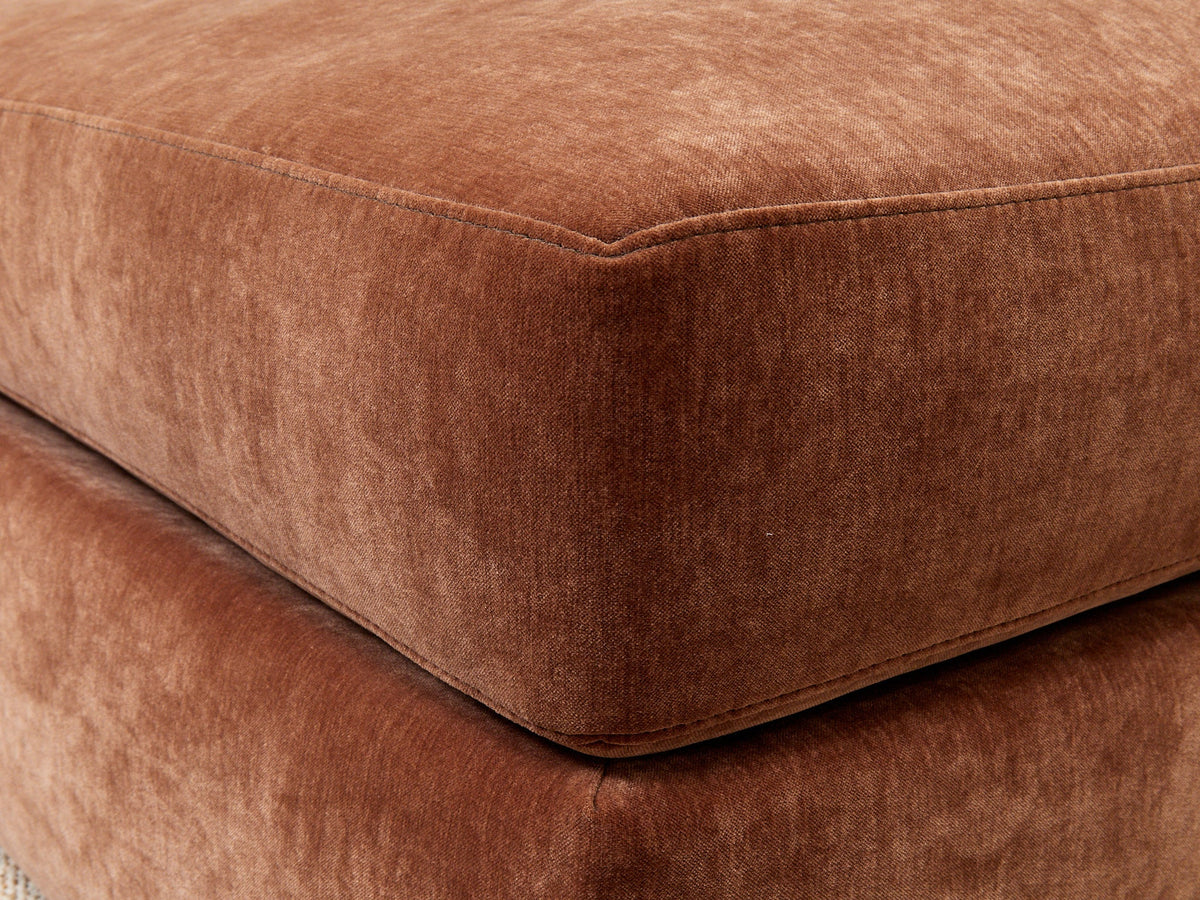 Michonne Sectional Sofa (RAF armless chaise, LAF sofa) in Amici Tobacco