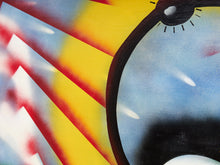 Solar Orbit Surreal Abstract Painting with Geometric Forms