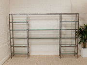 Industrial Vintage Shelving with Glass