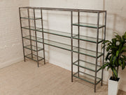 Industrial Vintage Shelving with Glass