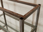 Industrial Vintage Shelving with Glass