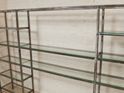 Industrial Vintage Shelving with Glass