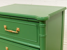Emerald Faux Bamboo Nightstand