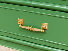Emerald Faux Bamboo Nightstand