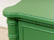 Emerald Faux Bamboo Nightstand