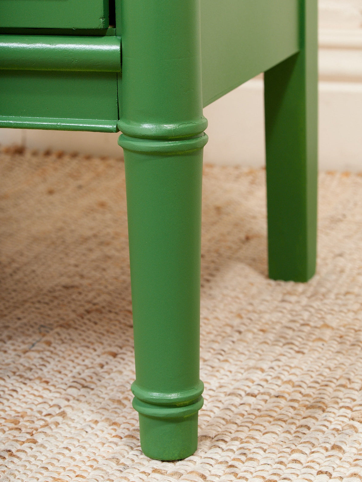 Emerald Faux Bamboo Nightstand