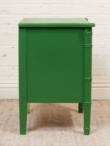 Emerald Faux Bamboo Nightstand
