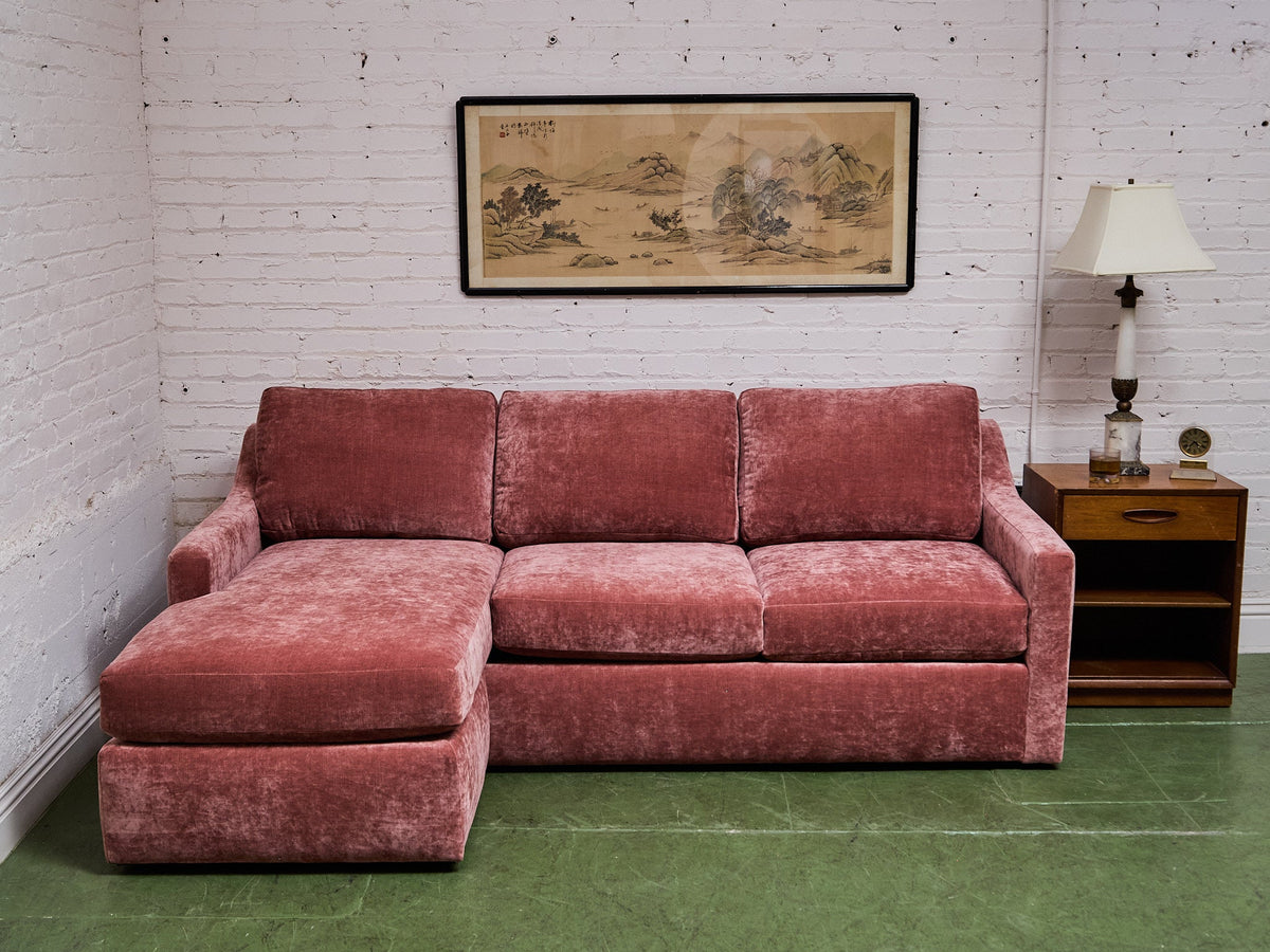 Hauser Sectional Sofa in Bianca Rosewood