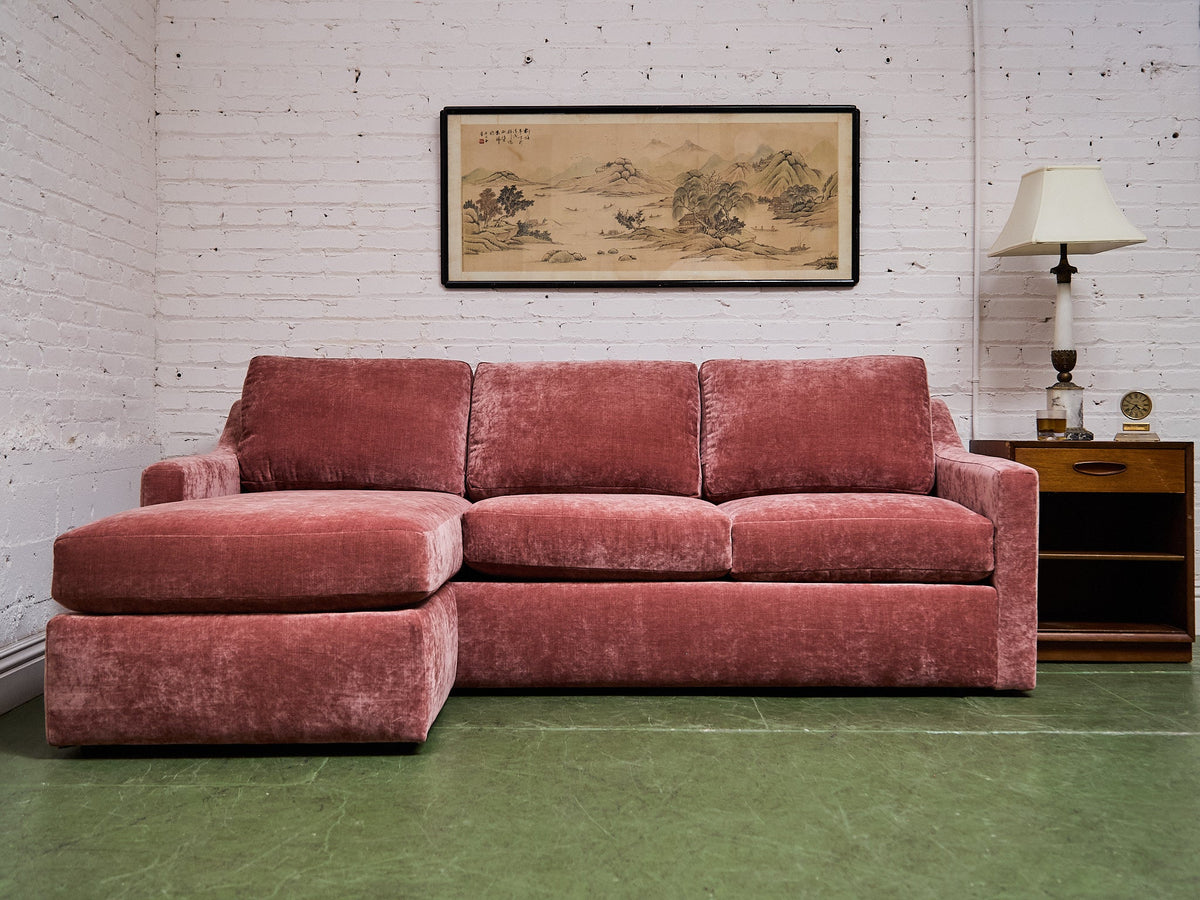 Hauser Sectional Sofa in Bianca Rosewood