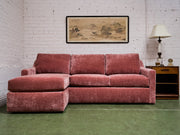 Hauser Sectional Sofa in Bianca Rosewood