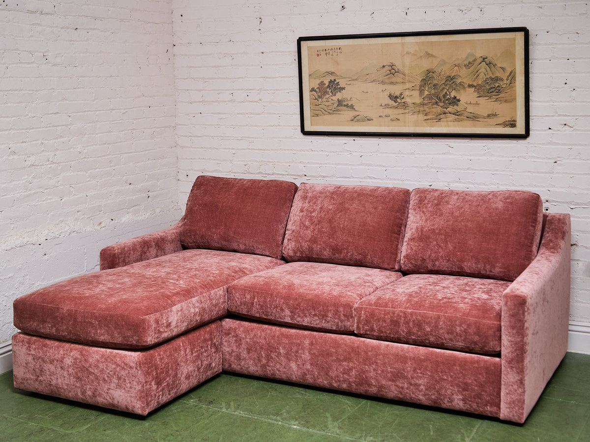 Hauser Sectional Sofa in Bianca Rosewood