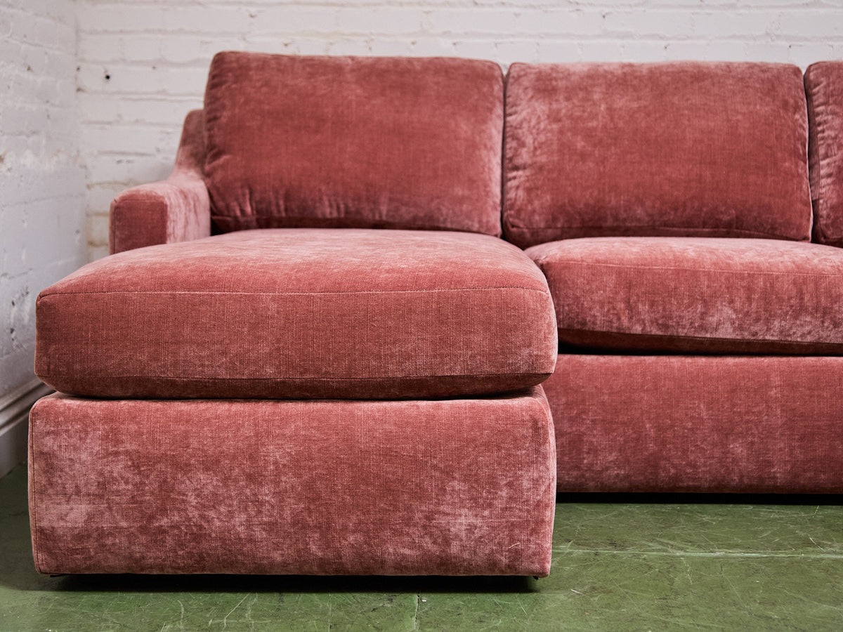 Hauser Sectional Sofa in Bianca Rosewood