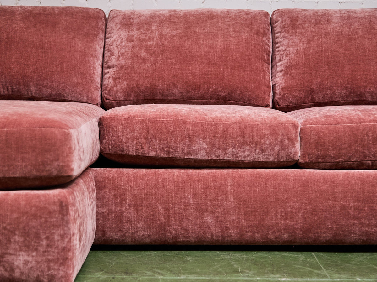 Hauser Sectional Sofa in Bianca Rosewood