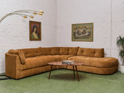 Prima 3 Piece Sectional Sofa in Tramore Amaretto