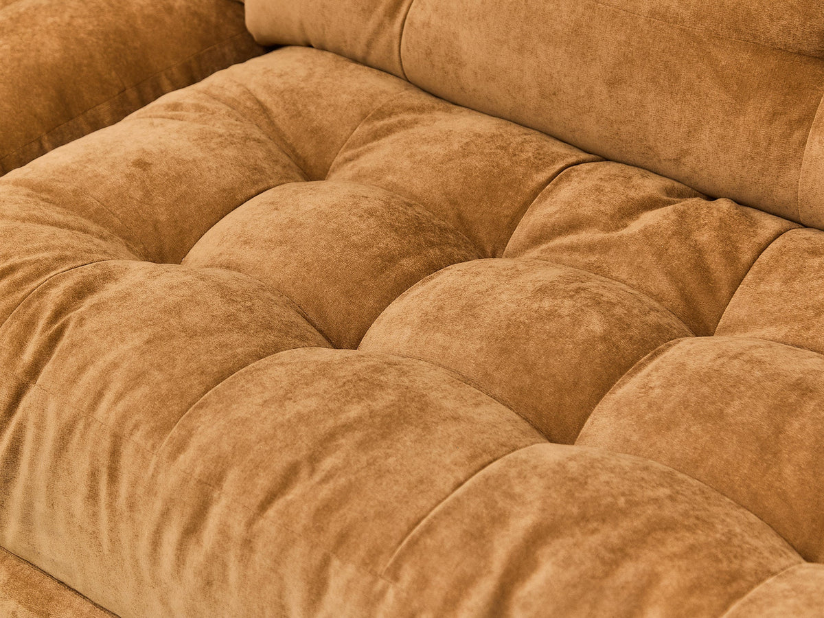 Prima 3 Piece Sectional Sofa in Tramore Amaretto