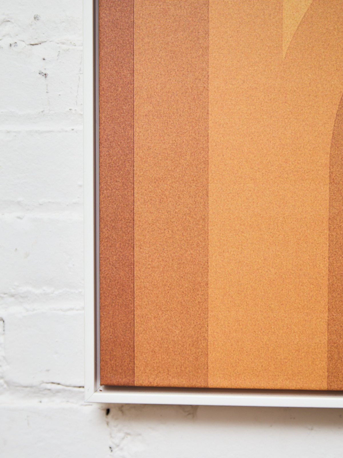 Framed Retro Arch Print – Warm Orange Mid-Century Modern Graphic
