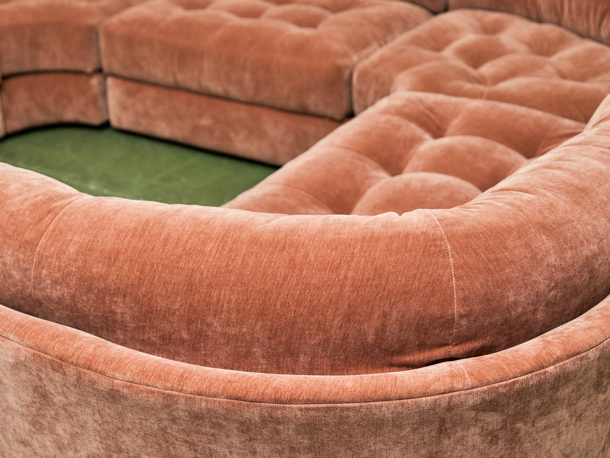 Prima 6 piece Sectional Sofa in Amici Ginger