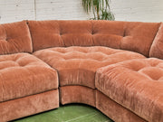 Prima 6 piece Sectional Sofa in Amici Ginger