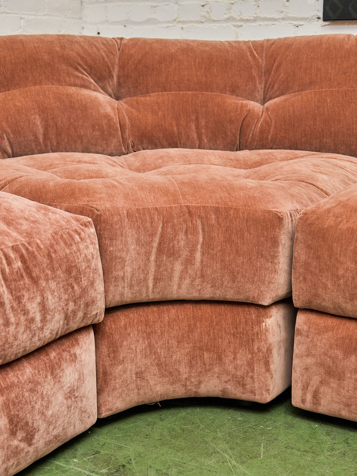 Prima 6 piece Sectional Sofa in Amici Ginger