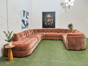 Prima 6 piece Sectional Sofa in Amici Ginger