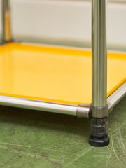 Yellow 4 level Shelf