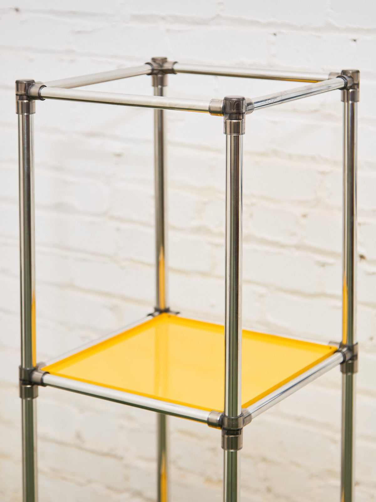 Yellow 4 level Shelf
