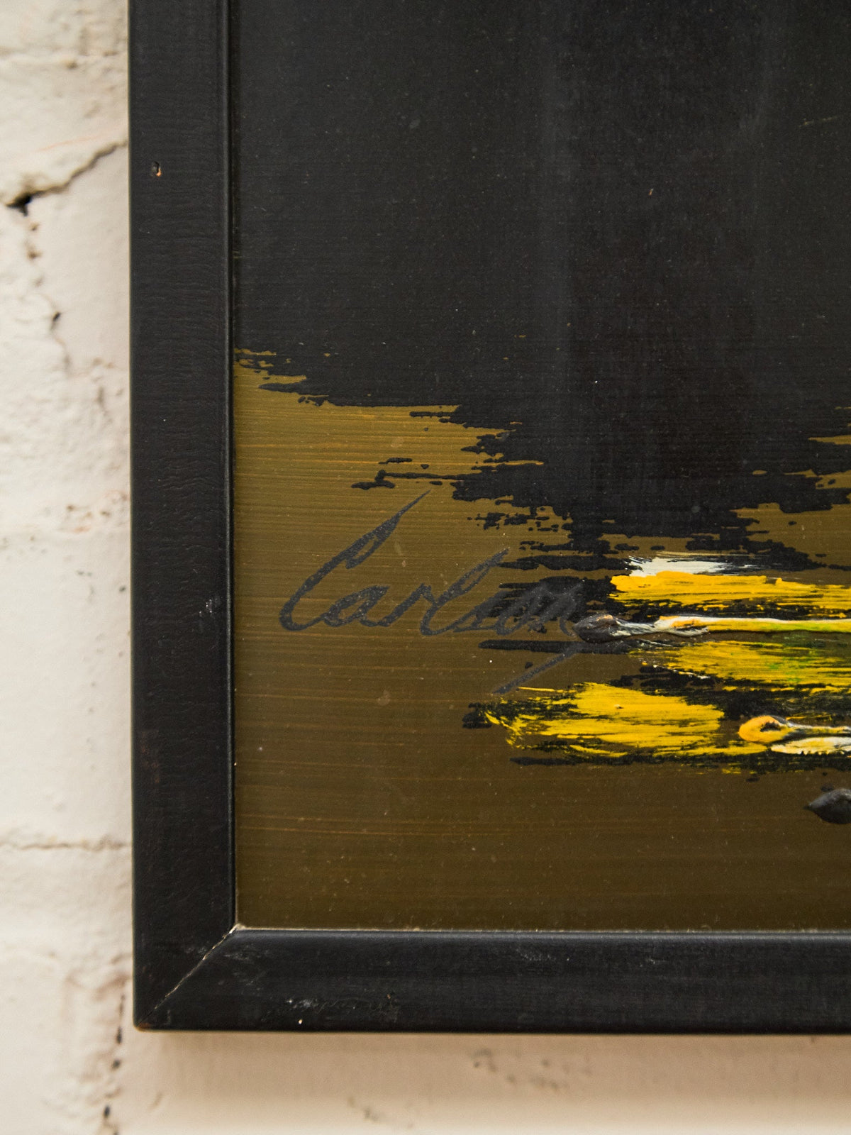 Mid Century Green and Yellow Nautical Art