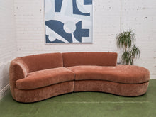 Charlotte Sofa with Bumper Chaise in Amici Ginger