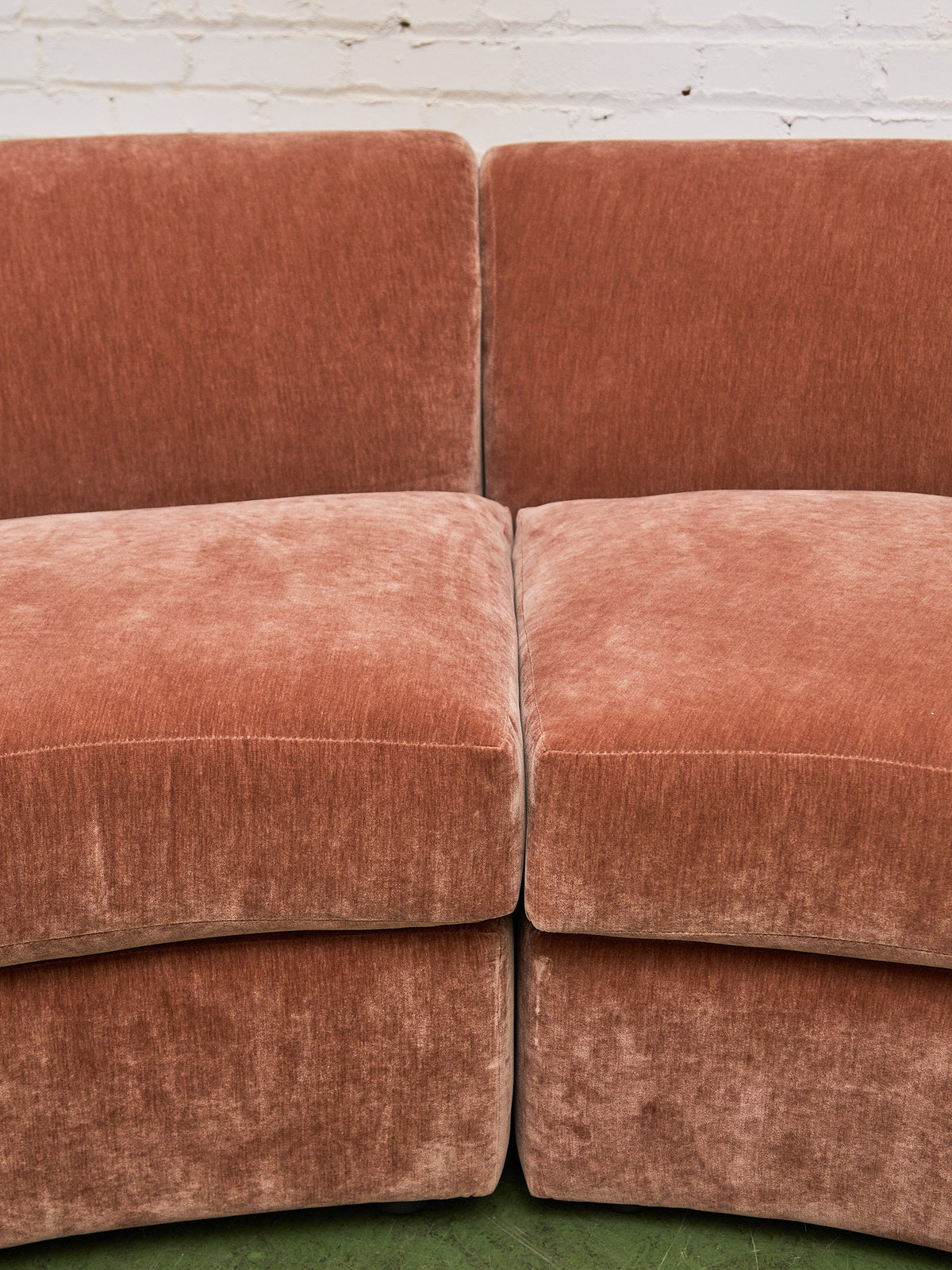 Charlotte Sofa with Bumper Chaise in Amici Ginger