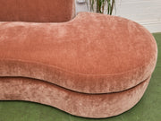 Charlotte Sofa with Bumper Chaise in Amici Ginger