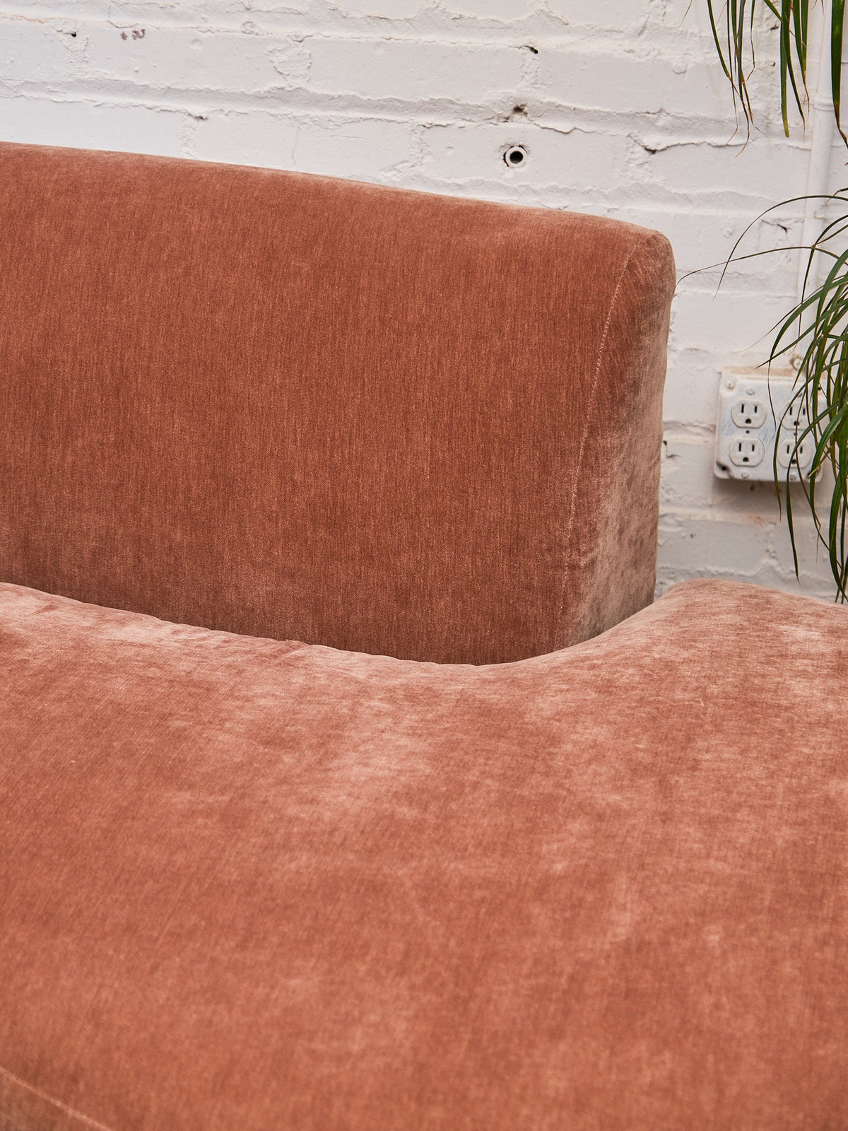 Charlotte Sofa with Bumper Chaise in Amici Ginger