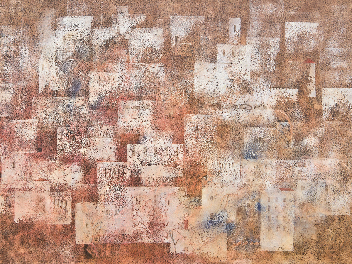 Textured Mid Century Cityscape
