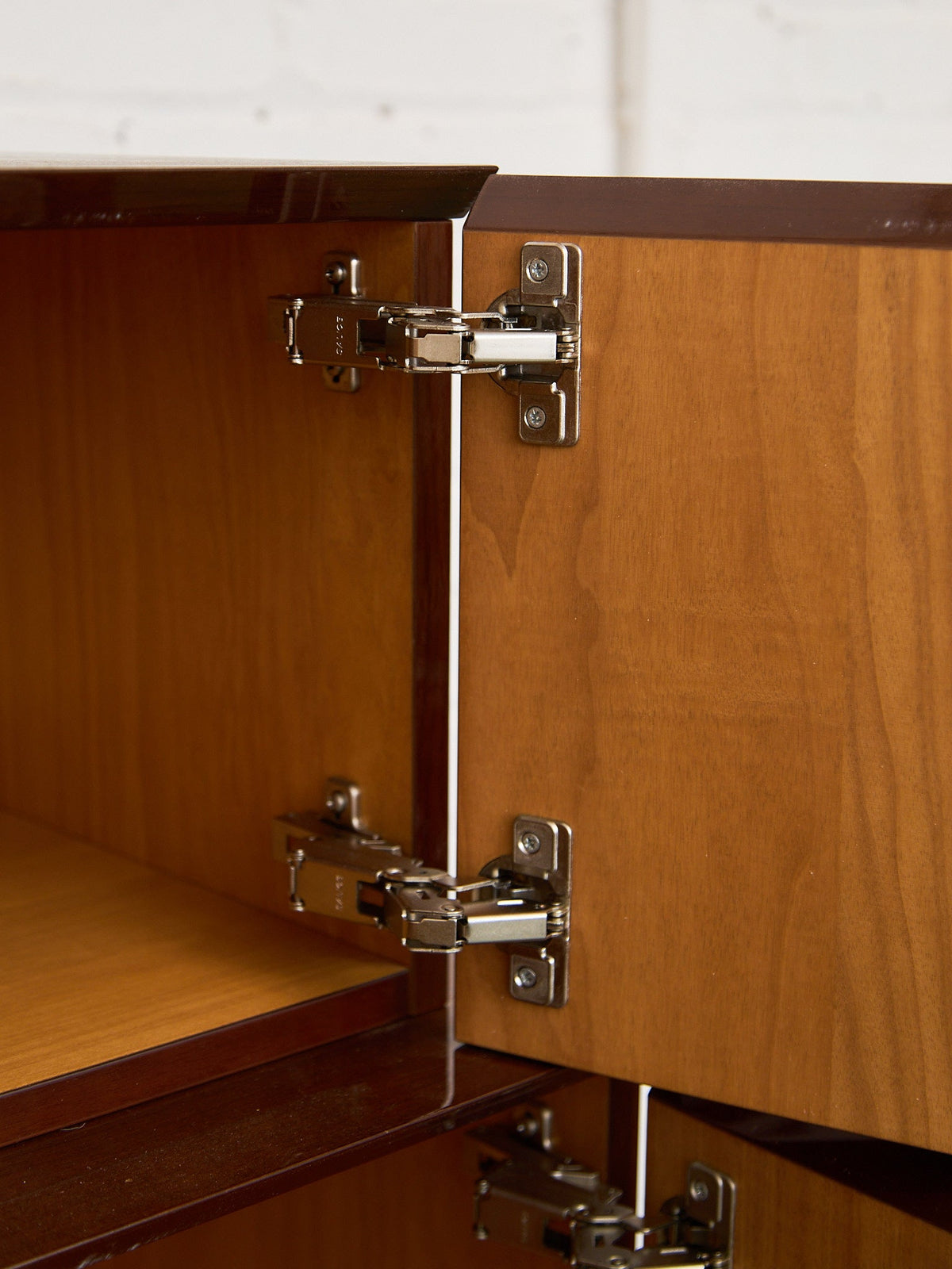 Nicole Miller Italian High-Gloss Stacked Lacquer Cabinet