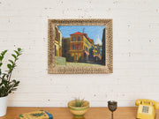 Vintage Montmartre Street Scene Painting by N. Krims