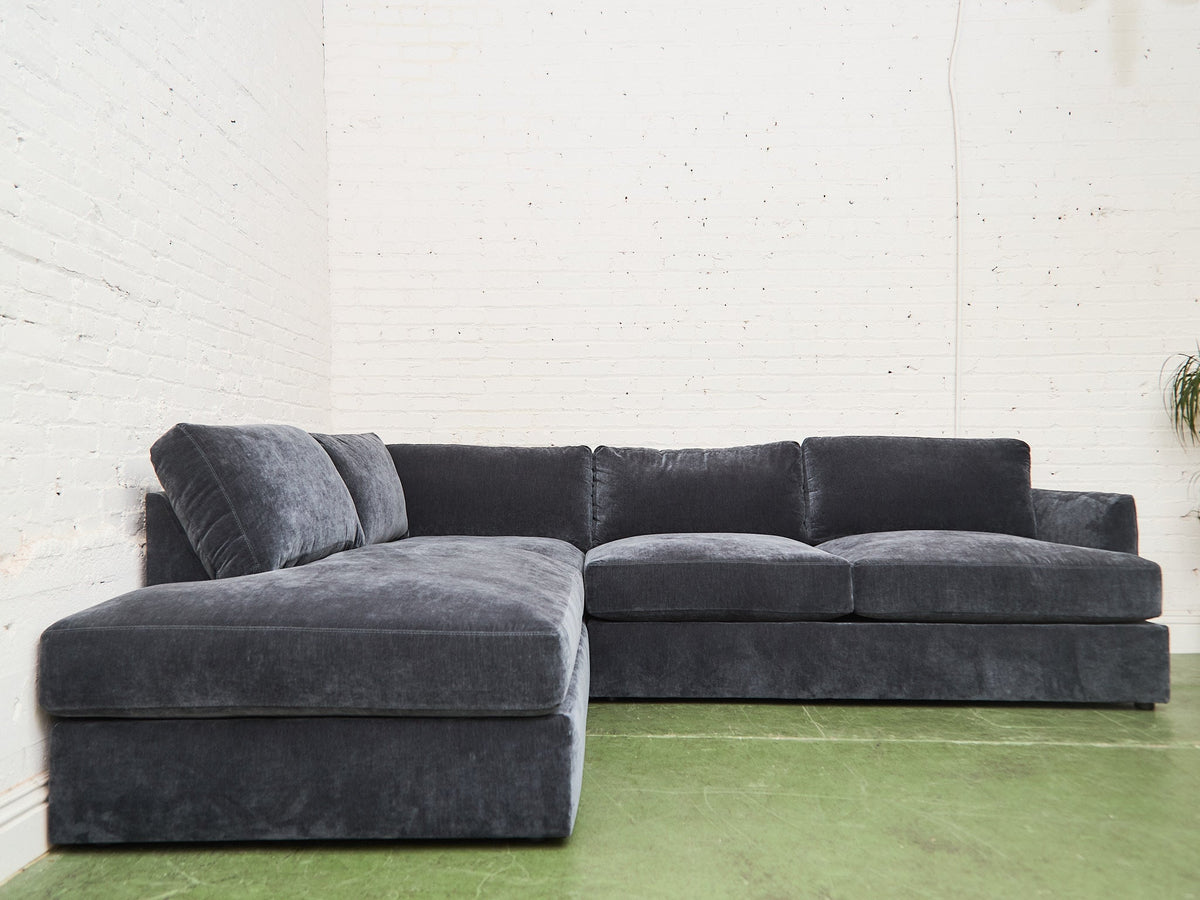 Michonne Sectional Sofa in Amici Smoke