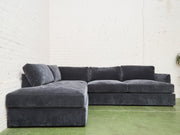 Michonne Sectional Sofa in Amici Smoke