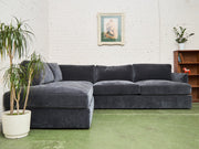 Michonne Sectional Sofa in Amici Smoke